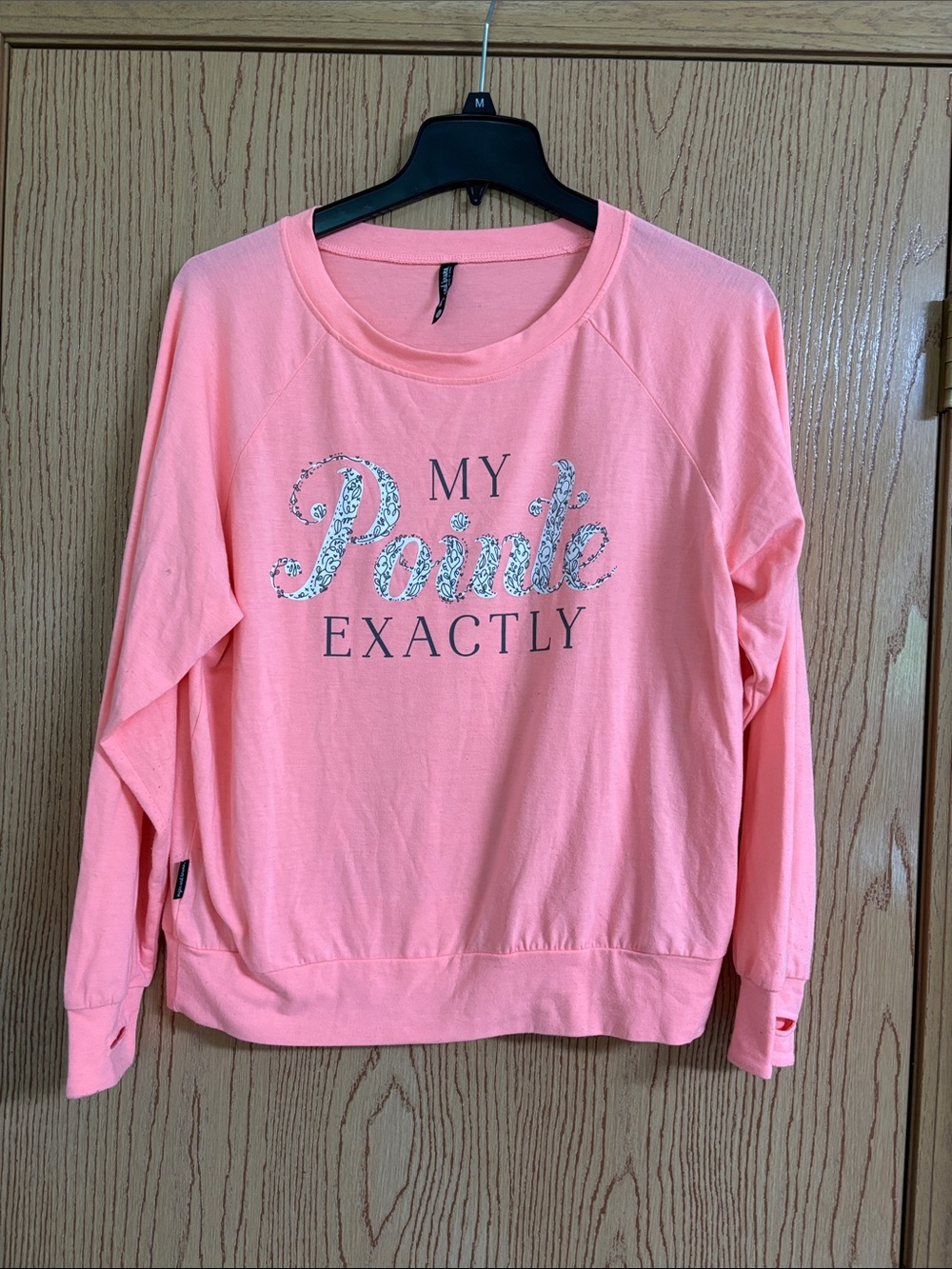 Sugar and Bruno Pink "My Pointe Exactly" Graphic Sweatshirt